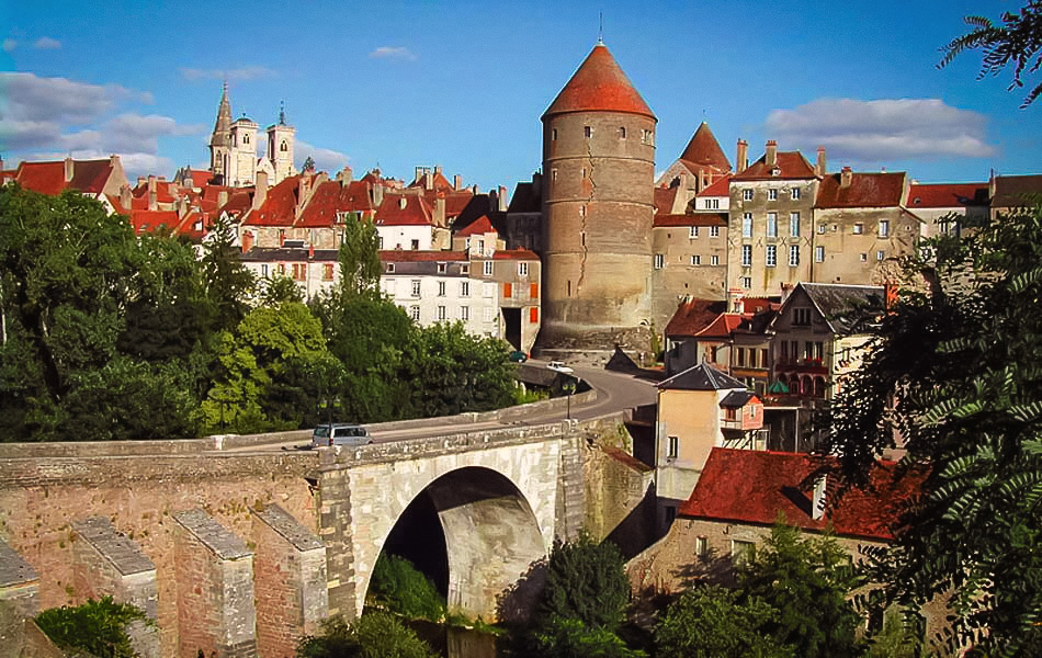 medieval city in Burgundy